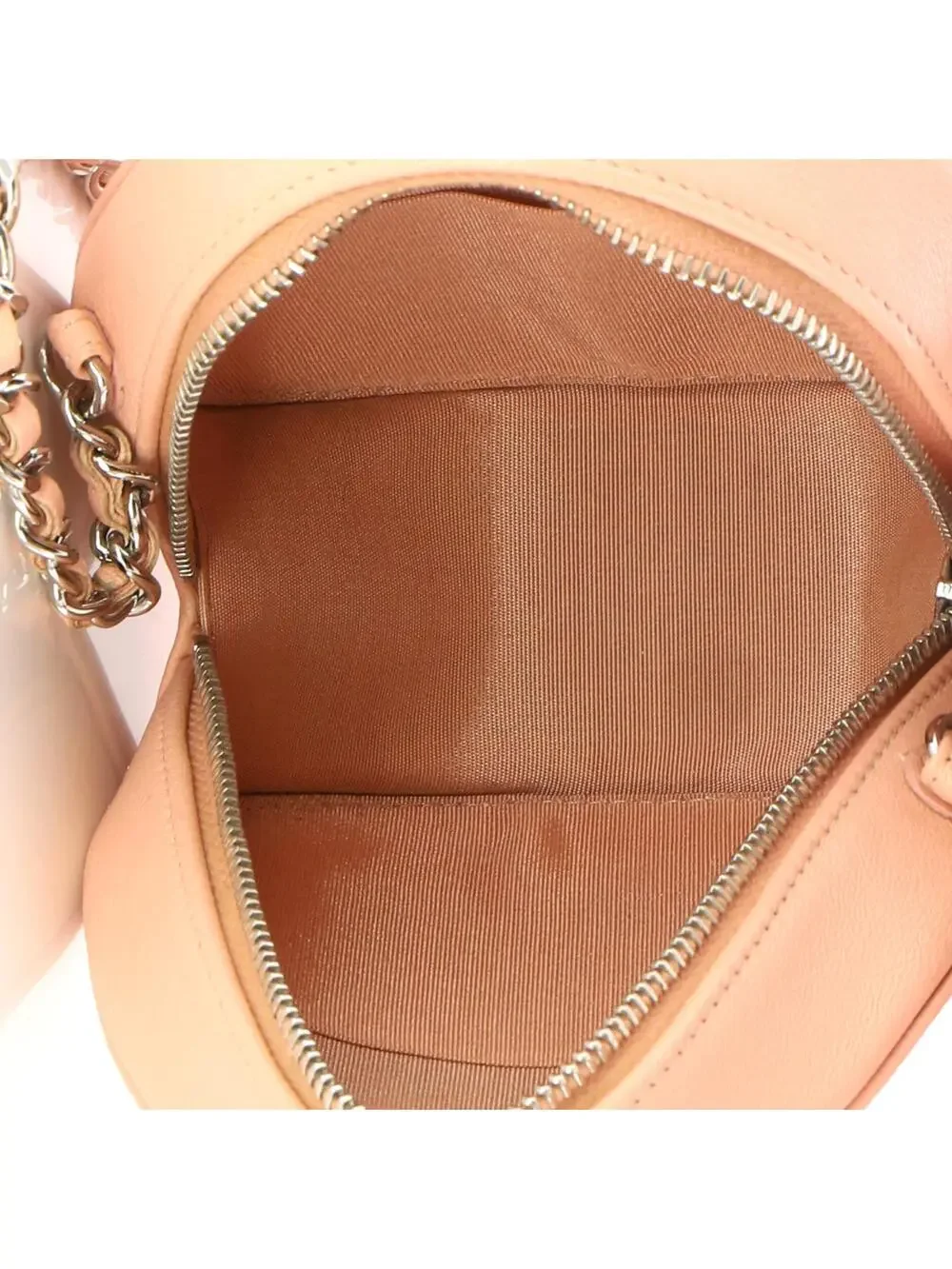 Chanel Round Clutch With Chain Camellia #320705C23B
